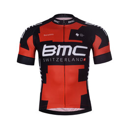 BONAVELO Kurzarm Fahrradtrikot - BMC - Rot/Schwarz