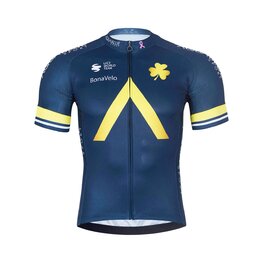 BONAVELO Kurzarm Fahrradtrikot - AQUA BLUE - Blau/Gold