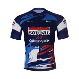 BONAVELO Kurzarm Fahrradtrikot - SOUDAL-QUICKSTEP 2025 - Blau/Weiß