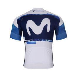 BONAVELO Kurzarm Fahrradtrikot - MOVISTAR 2025 - Weiß/Blau
