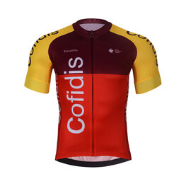 BONAVELO Kurzarm Fahrradtrikot - COFIDIS 2025 - Rot/Gelb