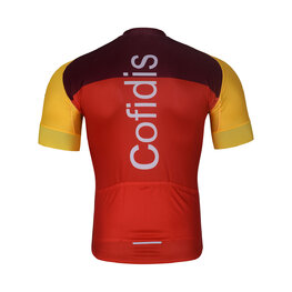 BONAVELO Kurzarm Fahrradtrikot - COFIDIS 2025 - Rot/Gelb