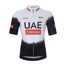 BONAVELO Kurzarm Fahrradtrikot - UAE KID 2025 - Weiß/Schwarz