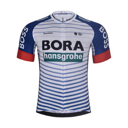 BONAVELO Kurzarm Fahrradtrikot - BORA 2026 - Weiß/mehrfarbig