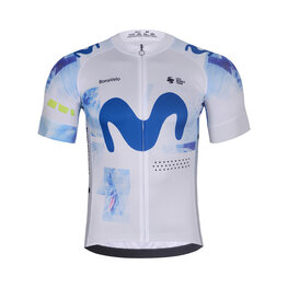 BONAVELO Kurzarm Fahrradtrikot - MOVISTAR 2026 - Weiß/Blau