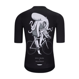 HOLOKOLO Kurzarm Fahrradtrikot - OCTOPUS - Schwarz/Weiß