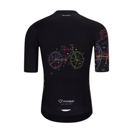 HOLOKOLO Kurzarm Fahrradtrikot - MAAPPI DARK - Schwarz/mehrfarbig