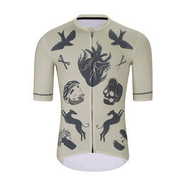 HOLOKOLO Kurzarm Fahrradtrikot - CRUST - Elfenbein/Schwarz