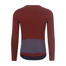 HOLOKOLO Langarm Fahrradtrikot für den Winter - SPECIAL - Weiß/bordeaux