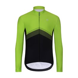 HOLOKOLO Langarm Fahrradtrikot für den Winter - ARROW II WINTER - Gelb/Schwarz