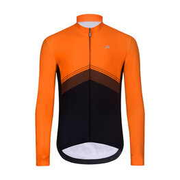 HOLOKOLO Langarm Fahrradtrikot für den Winter - ARROW II WINTER - Orange/Schwarz