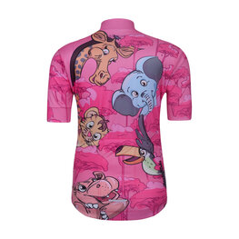 HOLOKOLO Kurzarm Fahrradtrikot - SAFARI - Rosa/mehrfarbig