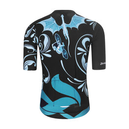 HOLOKOLO Kurzarm Fahrradtrikot - DRAGON - Blau/Schwarz