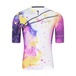 HOLOKOLO Kurzarm Fahrradtrikot - SPLASH - Grau/Lila