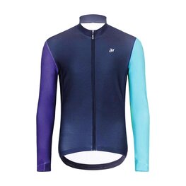 HOLOKOLO Langarm Fahrradtrikot für den Winter - PERFORMANCE WINTER - Lila/Grün