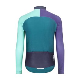HOLOKOLO Langarm Fahrradtrikot für den Winter - PERFORMANCE WINTER - Lila/Grün