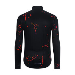 HOLOKOLO Langarm Fahrradtrikot für den Winter - PASSION WINTER - Schwarz/Rot
