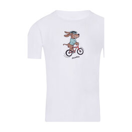NU. BY HOLOKOLO Kurzarm Fahrrad-Shirt - PEDAL POWER - Weiß