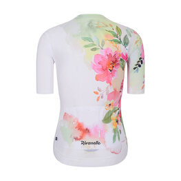 RIVANELLE Kurzarm Fahrradtrikot - FLOWERY LADY - Weiß/Rosa/Grün