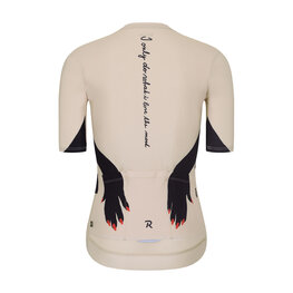 RIVANELLE Kurzarm Fahrradtrikot - HANDS LADY - Beige/Schwarz