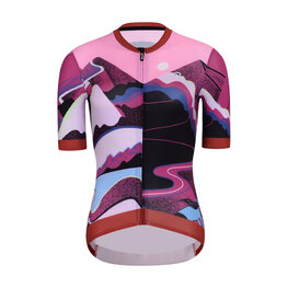 RIVANELLE Kurzarm Fahrradtrikot - SUNSET ELITE LADY LIMITED EDITION - Rosa/mehrfarbig