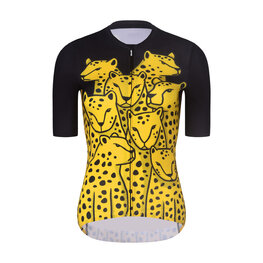 RIVANELLE Kurzarm Fahrradtrikot - CHEETAH II - Gelb/Schwarz