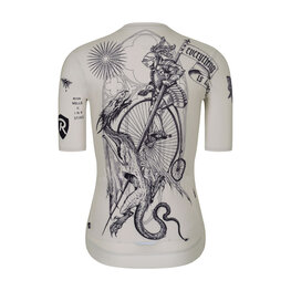 RIVANELLE Kurzarm Fahrradtrikot - TATTOO - Elfenbein/Grau