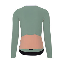 RIVANELLE Langarm Fahrradtrikot für den Winter - SPECIAL - Weiß/Grün