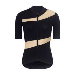 RIVANELLE Kurzarm Fahrradtrikot - GLAMOR - Schwarz/Beige