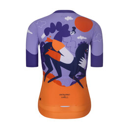 RIVANELLE Kurzarm Fahrradtrikot - STALLION - Blau/Braun