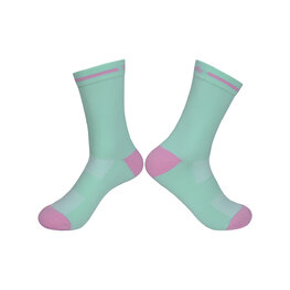 RIVANELLE Klassische Fahrradsocken - VELON - Hellblau/Rosa