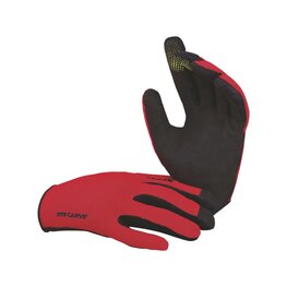 IXS Langfinger-Fahrradhandschuhe - CARVE - Rot/Schwarz
