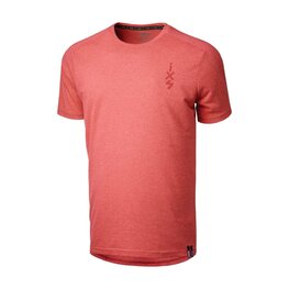 IXS Kurzarm Fahrrad-Shirt - FLOW 1.0 TECH TEE - Rot