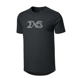 IXS Kurzarm Fahrrad-Shirt - FLOW 1.1 KIDS - Schwarz