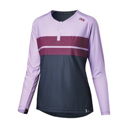 IXS Langarm Fahrradtrikot für den Sommer - FLOW LITE 1.0 W - Weiß/Rosa/Blau