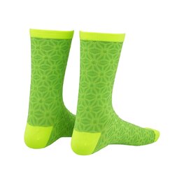 SUPACAZ Klassische Fahrradsocken - ASANOHA - Grün/Gelb