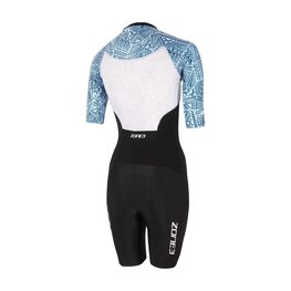 ZONE3 Fahrrad-Unteranzug - LAVA  - Schwarz/Blau/Weiß