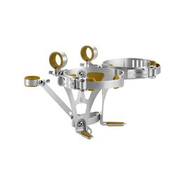 ELITE Fahrrad-Flaschenhalter - VINTAGE DOUBLE - Silber