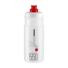 ELITE Fahrrad-Wasserflasche -  JET 550 - Transparent/Rot