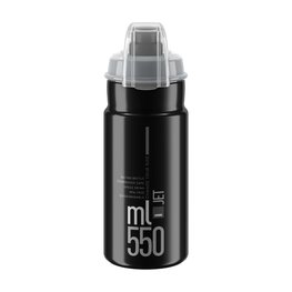 ELITE Fahrrad-Wasserflasche - JET PLUS 550 - Schwarz/Grau
