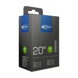 SCHWALBE Reifenschlauch - AV7 20x1.50/2.00 AV 40mm - Schwarz