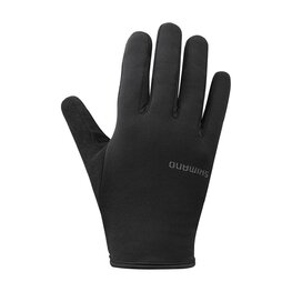 SHIMANO Langfinger-Fahrradhandschuhe - LIGHT THERMAL - Schwarz