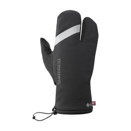 SHIMANO Langfinger-Fahrradhandschuhe - WINDSTOPPER PRIMALOFT 2x2 - Schwarz