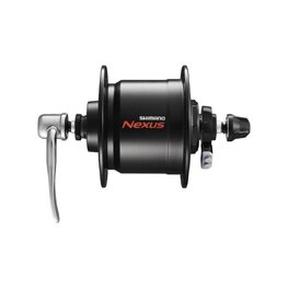 SHIMANO Vorderradnabe mit Dynamo - DHC3000 36 - Schwarz