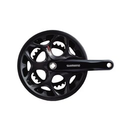 SHIMANO Kurbeln und Kettenblätter - TOURNEY A070 170mm 50/34 - Schwarz