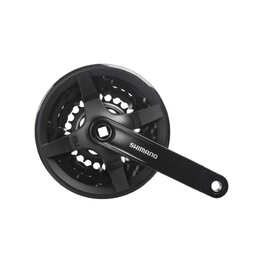 SHIMANO Kurbeln und Kettenblätter - TOURNEY TY301 150mm 42/34/24 - Schwarz
