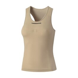 SHIMANO Ärmelloses Fahrrad-Shirt - VERTEX SL - Beige