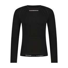 SHIMANO Langarm Fahrrad-Shirt - VERTEX LONG - Schwarz