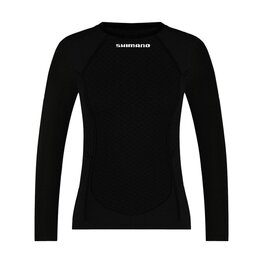 SHIMANO Langarm Fahrrad-Shirt - VERTEX LONG - Schwarz