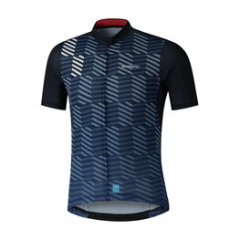 SHIMANO Kurzarm Fahrradtrikot - AEROLITE - Blau